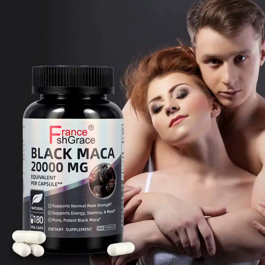 ZBlack Maca 20 000mg – Force & Énergie & Confiance & Naturelle (180 gélules)